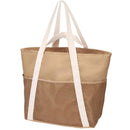 Axyaa Beach Tote: Sand-Proof Handbag with Mesh Pocket and Foldable Design