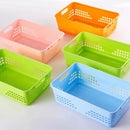 Axyaa 10-Piece Versatile Plastic Storage Baskets for Toys, Desk, Kitchen, and Bathroom