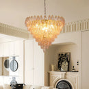Axyaa Glass Ceiling Chandelier: Luxury Colorful Modern Lighting for Living Room, Villa, Kitchen