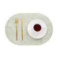 Axyaa Oval Placemats Set - Creative Nordic Kitchen Dining Decor, Christmas Gift Tableware Mats