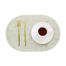 Axyaa Oval Placemats Set - Creative Nordic Kitchen Dining Decor, Christmas Gift Tableware Mats