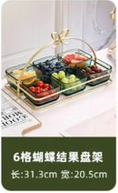 Axyaa Divided Fruit Plate for Living Room Tea Table Snacks Home Decor