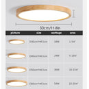 Axyaa Nordic Wooden LED Ceiling Light - Minimalist Modern Home Decor
