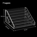 Axyaa Acrylic Desktop Perfume Shelf & Cosmetic Organizer Rack