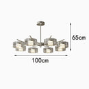 Axyaa Pendant LED Chandelier for Bedroom Decor and Living Room Lighting