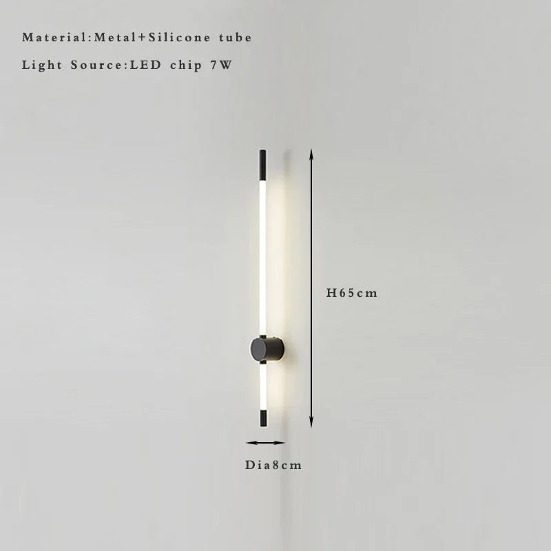 Axyaa Vertical Slim Indoor Wall Sconce Light Fixture