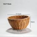Axyaa Rattan Wicker Serving Baskets: 10 Styles for Bread, Fruit, Vegetables