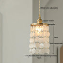 Axyaa Shell LED Pendant Lamp: Modern Art Decoration for Living Room
