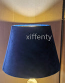 Axya European Pop Velvet Table Lamp Shade with Gold Lined Cloth