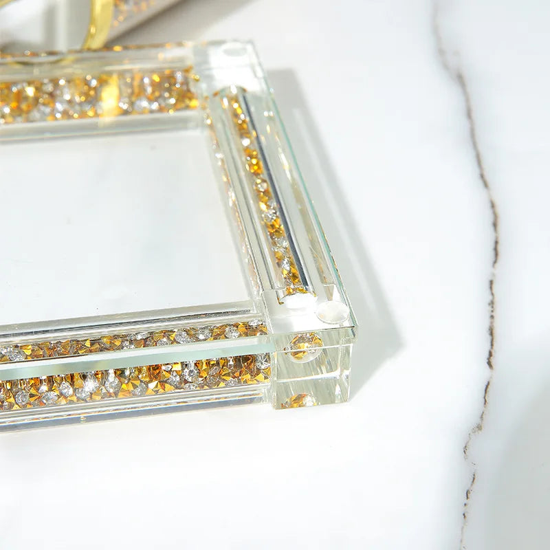 Axya Gold Glitter Bathroom Accessories Set