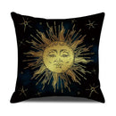 Axyaa Gold Printed Decorative Linen Pillow Cover