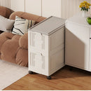 Axyaa Toy Storage Box on Wheels - 55/65/75cm, Bedroom Organizer for Toys & Clothes