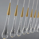 Axyaa Gold Crystal Water Drop Pendant Light - Luxury LED Indoor Lighting