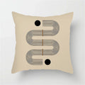 Axyaa Geometric Pattern Blue & White Cushion Cover for Home, Car, Sofa & Living Room