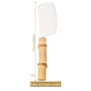 Axyaa Bamboo Cheese Knives Set - Stainless Steel Cutlery for Cheese-Lovers