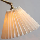Modern Nordic LED Wall Light White Umbrella Style with Swing Copper Arm by Axyaa
