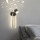 Axyaa Modern Stars Chandelier Ring Light LED Scandinavian Style for Living Room & Kids Room