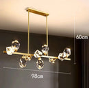 Axyaa Crystal Chandelier Pendant Light for Living Room, Dining Room & Ceiling - Luxury Indoor Lighting