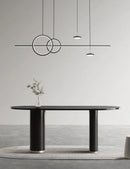 Axyaa Nordic LED Ring Chandelier for Dining Room and Bar Lighting