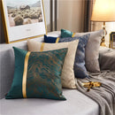 Axyaa Gold Jacquard Throw Pillow Cover 45X45 - Light Luxury Comfort, Living Room Decor