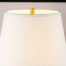 Axyaa Ceramic Crackled Glaze White Table Lamp
