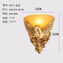Axyaa Angel Resin Wall Lamp - Nordic Bedroom Crystal Bedside Light