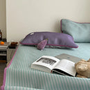 Axyaa Striped Mat Set - 120x200 & 1.5m 1.8m - New Milk Silk Ice Silk - 2025 Hot Summer