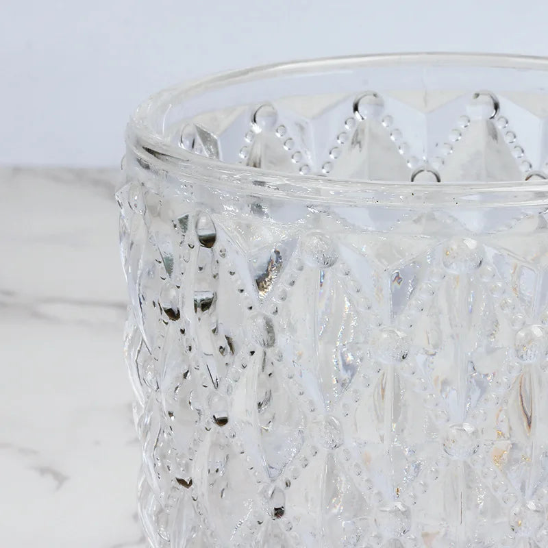 Axya Deer Glass Storage Jar: Gold, Crystal Clear, Desktop Organizer