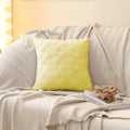 Axyaa Simple Striped Rabbit Plush Pillowcase in Double-Sided Velvet Cover