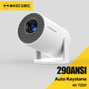 Axyaa Magcubic 4K Android 14 Pro Projector 290ANSI BT5.0 Wifi6 1080P 720P Outdoor