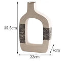 Ceramic Vase Set for Desktop Decor | Axyaa Small Mouth Flower Vases