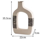 Ceramic Vase Set for Desktop Decor | Axyaa Small Mouth Flower Vases