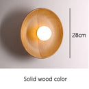 Axyaa Nordic Modern Wood Wall Sconce LED Lights for Bedroom and Corridor