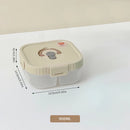 Axyaa Square Divided Lunch Box - Leakproof Portable Bento Container