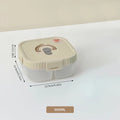 Axyaa Divided Lunch Box: Leakproof Portable Container for Salad, Fruit, and Bento