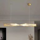 Axyaa Gold Steel Led Dimmable Pendant Lights for Luxury Dining Room