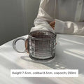 Axyaa Ins Style Big Ears Cup, Round Niche Glasses, Sunflower Coffee Mug