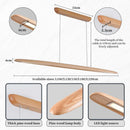 Axyaa Wood Linear LED Pendant Light with Remote Dimming