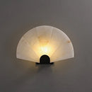 Axyaa Marble Fan Wall Lamp: Nordic Skipper Style for Living Room, Bedroom, Corridor
