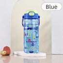 Axyaa Kids Cartoon Straw Cup 550ML - Anti-falling Portable Water Bottle