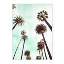 Beach Flamingo Canvas Wall Art by Axyaa - Sea Wave Starfish Shell, Palm Tree, Pineapple