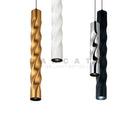 Axyaa Modern Art Deco Cylinder Pendant Lights for Kitchen Island and Dining Room.