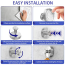 Stainless Steel Suction Cup Hooks by Axyaa - Bathroom Towel Holders & Hooks