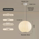 Axyaa Nordic Silk LED Pendant Light for Dining Bar Bedroom.