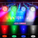 Axyaa 18LED Waterproof RGBW Par Lights for DJ Disco Party Bar Club