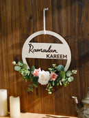 Axyaa Ramadan Festival Wooden Doorplate Wreath Hanging Ornaments