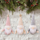 Axyaa Gnomes Plush Dolls Forest Old Man Ornaments Knitted hat Christmas Tree Hanging