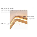Axyaa Nordic Woodgrain LED Ceiling Light for Home Decor and Lighting Fixtures