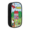Axyaa Hello Kitty Pencil Case: Large Storage Pencil Pouch for Students
