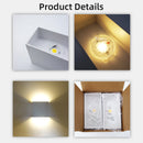Axyaa 6W LED Wall Sconces 2Pack: Modern Up Down Wall Mount Lights for Living Room